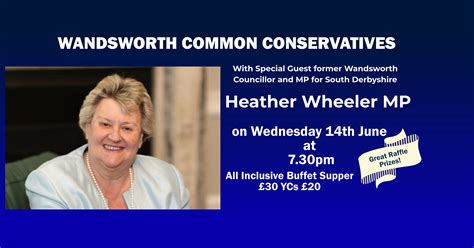 AN EVENING WITH HEATHER WHEELER MP | Wandsworth Conservatives