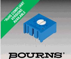 3386P-1-103T Datasheet - 10K Ohm, Trimming Potentiometer, Bourns ( Pinout )