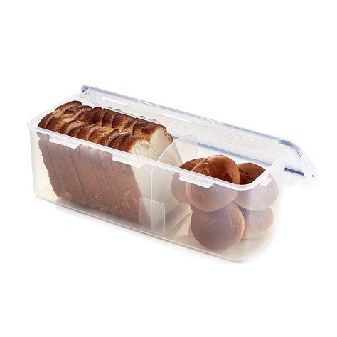 LOCK & LOCK Airtight Rectangular Food Storage Container with Divider, Bread Box $9.43