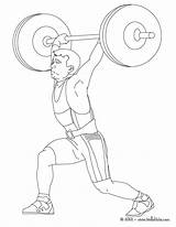 Weigthlifting coloring pages  Hellokidscom Sports sketch template