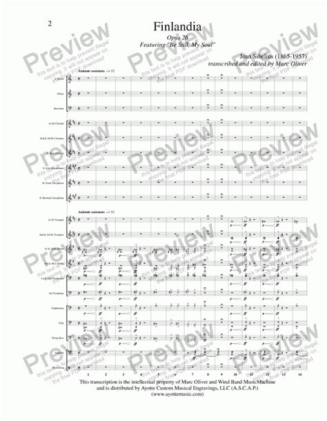 Sibelius - Finlandia - Download Sheet Music PDF file