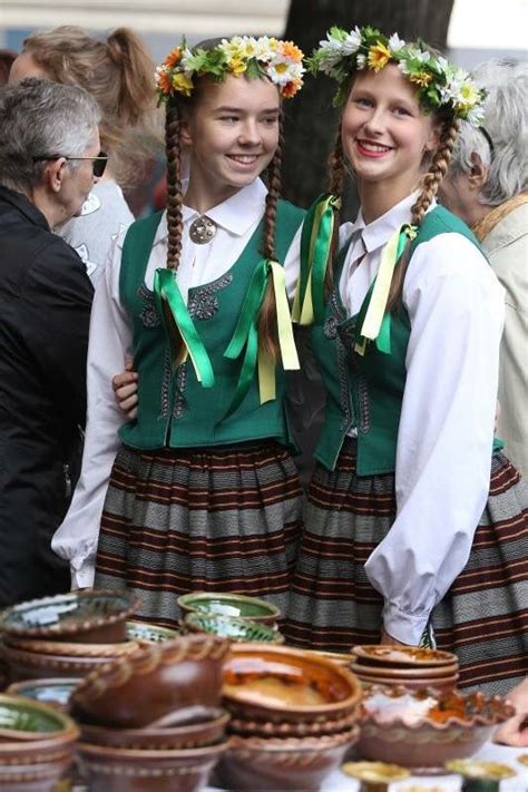 Latvian girls | Folk costume, Costumes around the world, Latvian