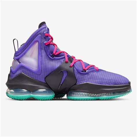 Nike LeBron 19 “Purple Teal” Men's Basketball Shoes Purple Multicolor CZ0203-500