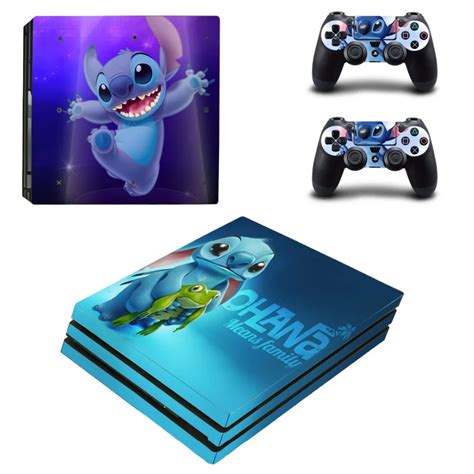 Sticker PS4 PRO Console Skin Decal Stitch + 2 Controller Skins Set for ...