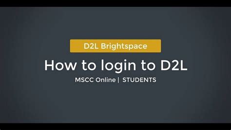 Streamline Your Online Learning Experience with D2L OCC Login