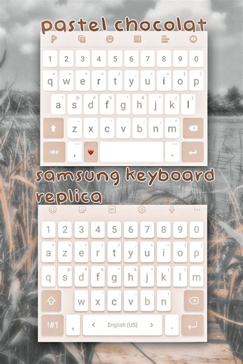 Aesthetic soft brown play keyboard samsung custom theme park chocolate