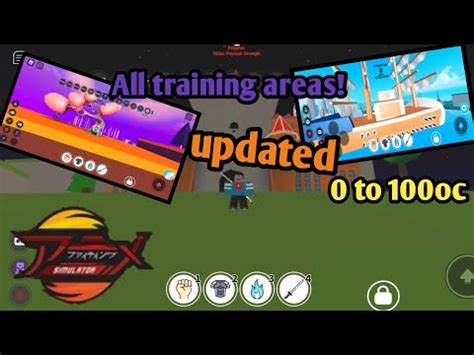 All Training Areas In Roblox Anime Fighting Simulator (October 2020) - YouTube