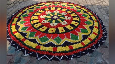 Festival Poo Kolam Designs | New year Kolam 2023 | Pongal poo kolam ...