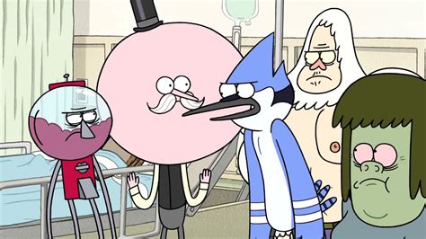 Regular Show - Mordecai Punches Benson Hard - YouTube