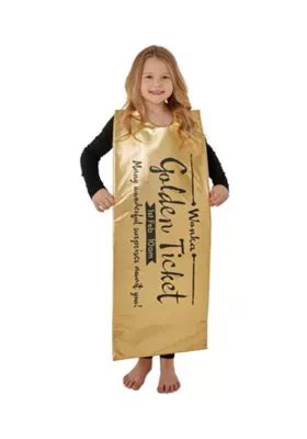 Buy Roald Dahl Willa Wonka The Golden Ticket Fancy Dress Costume from our Shop All Boys range ...