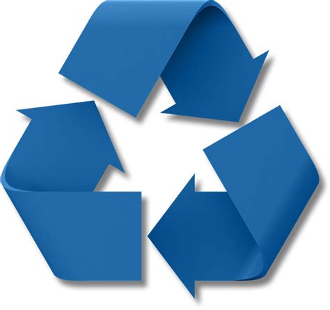 Blue Recycle Symbol - ClipArt Best