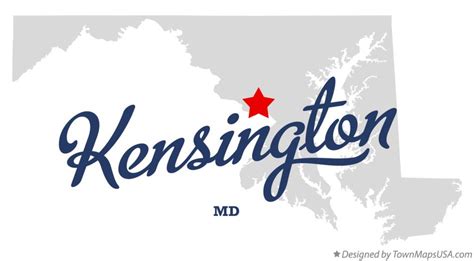 Map of Kensington, MD, Maryland