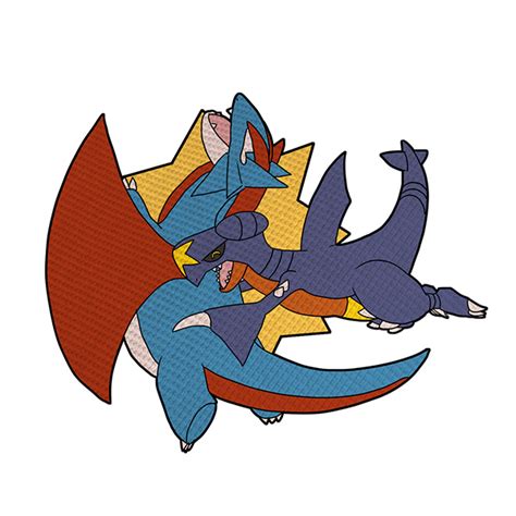 Salamence and Garchomp by Muzyun on DeviantArt