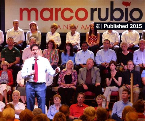 In Florida, Senator Marco Rubio Talks With Retirees About Age - The New ...