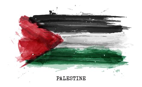 Palestine Flag Png Image Palestine Flag Watercolor Paint Brush | The Best Porn Website