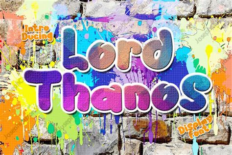 Lord Thanos Font Cute Font Craft Font Handwritten Font - Etsy