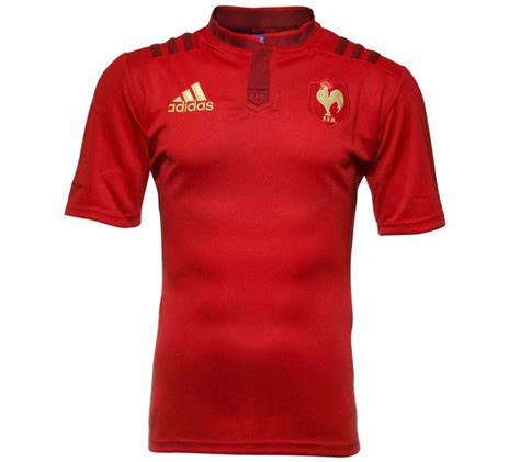 Red France Rugby Shirt 2015- New France Away Rugby Jersey 2015 Six ...