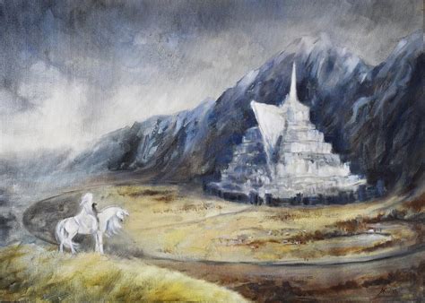 Minas Tirith Painting by Anna Kulisz - Pixels