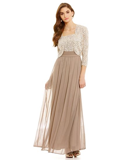 Alex Evenings Empire Waist Lace Jacket Dress | Dillards