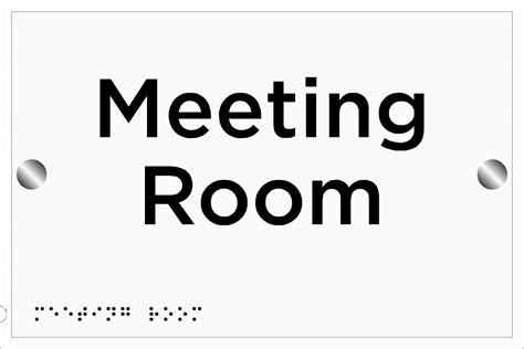 Meeting Room sign | Braille Signs