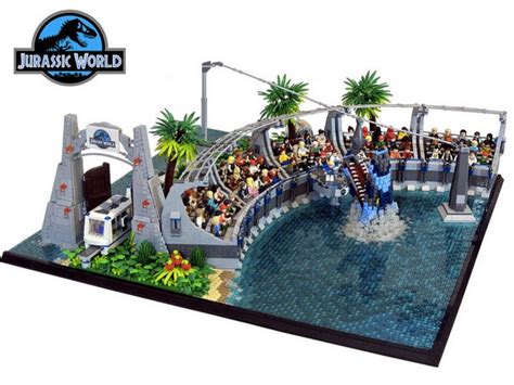 This Jurassic Park Lego Diorama Combines All Four Movies Into One Massive Display | Amazing lego ...