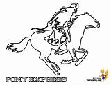 Rideem Cowboy Coloring  Free For Kids Westerns Cowboys sketch template