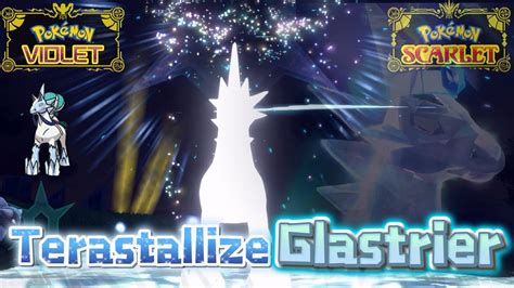 Terastallize Glastrier VS Shiny Glastrier | Pokemon Scarlet and Violet ...