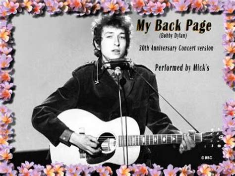 Bob Dylan - My Back Pages (cover) - YouTube