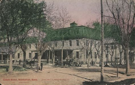 Gillett Hotel Manhattan, KS Postcard