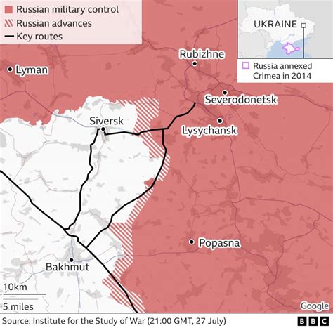 Ukraine war: West's modern weapons halt Russia's advance in Donbas - BBC News