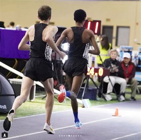 Galen Rupp sports custom spikes during indoor 5K - Canadian Running ...