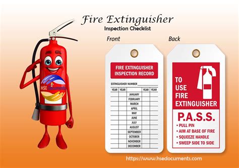 Fire Extinguisher Inspection Checklist - HSE Documents