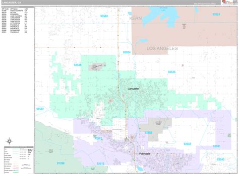 Lancaster, CA Maps