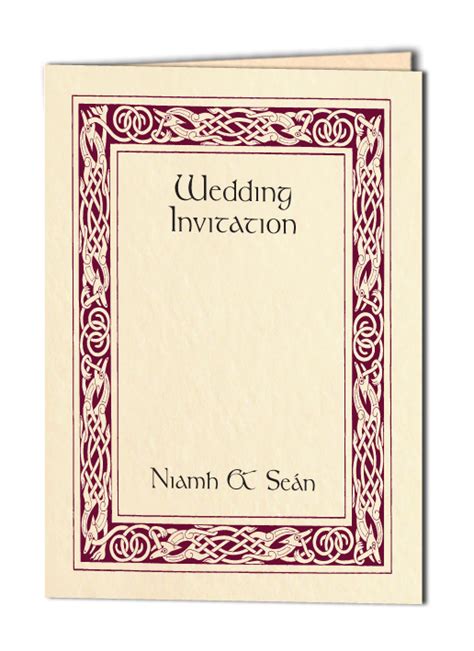 Celtic Wedding Invitations | Wedding Stationery