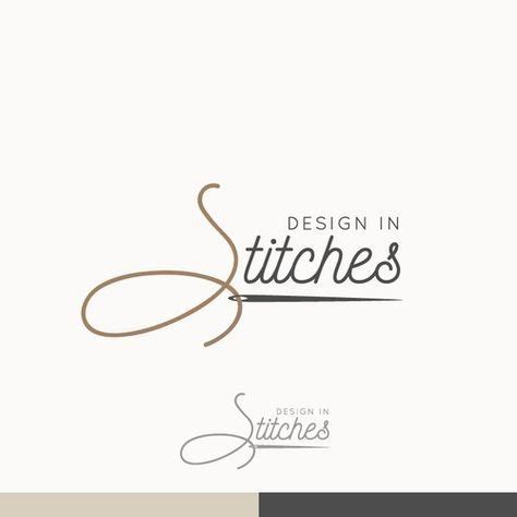 Design in Stitches Logo | Sewing logo design, Handmade logo design ...