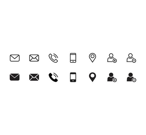 Premium Vector | Contact Icon set