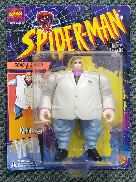 Toy Biz Spider-Man The Animated Series Kingpin Action Figure: Mint on Card – The Toys Time Forgot