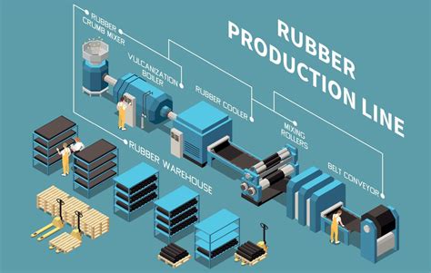 Rubber Production Line Infographics Scheme 19775565 Vector Art at Vecteezy