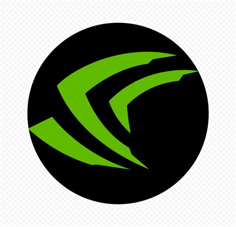 Geforce Nvidia Circle Black & Green Icon PNG | Citypng