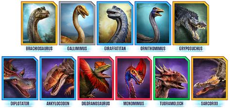 Jurassic World Alive: 11 New Dinosaurs And Their Rarity - Pokemon Group