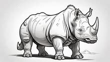 White Rhinoceros, Animal, Art Free Stock Photo - Public Domain Pictures