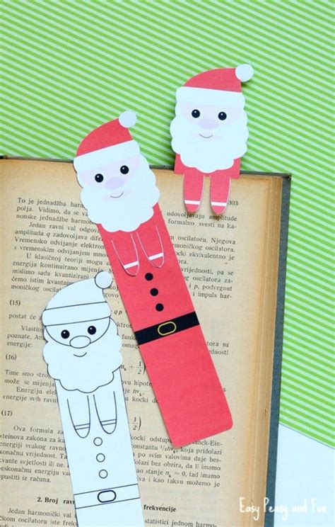 Printable Santa Bookmarks - Christmas Printables - Easy Peasy and Fun