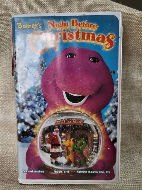 Vintage VHS Barney Christmas 1999 | Etsy