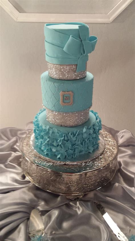 Tiffany blue inspiration cake.. | Cake, Blue inspiration, Cake inspiration