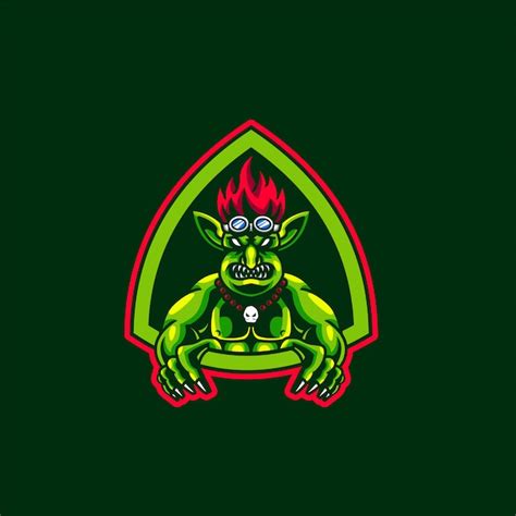 Premium Vector | Goblin mascot and esport gaming logo