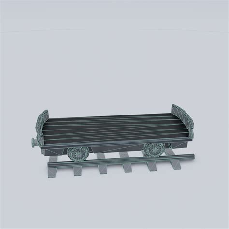 Freight Wagon 2 - 3D Model by mg53