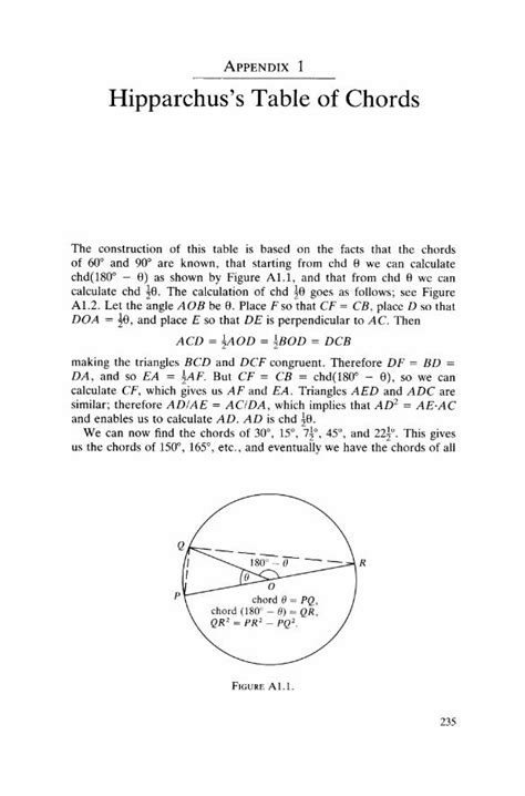 (PDF) ApPENDIX 1 Hipparchus's Table of Chords - DOKUMEN.TIPS