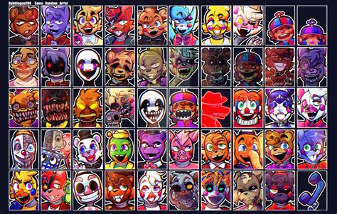 UCN roster (redraw) by Bubblegum190 on DeviantArt