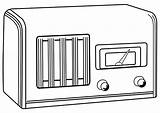 Radio Coloring Sheet Pages sketch template