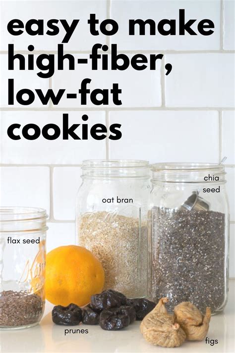 High Fiber Cookies Recipe: low-fat & gluten-free · Nourish and Nestle